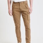 Панталон GIANNI LUPO в цвят Camel – цялостен изглед отпред